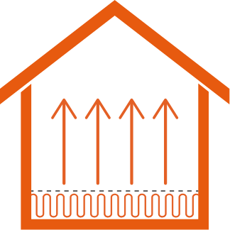 Electric underfloor heating diagram